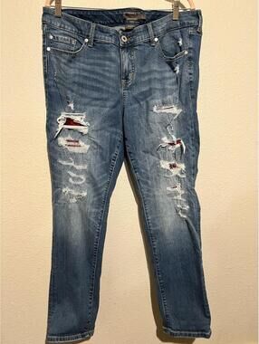 Torrid Vintage Stretch Distressed Straight Jeans size 14R
